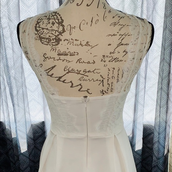White lace open back mini dress size XS. - Picture 4 of 5